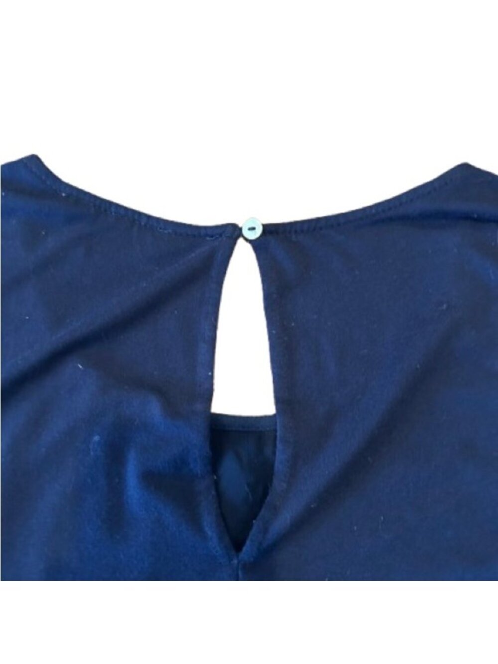 Women’s Elegant Navy Sleeveless Top Size Large - Picture 4 of 4